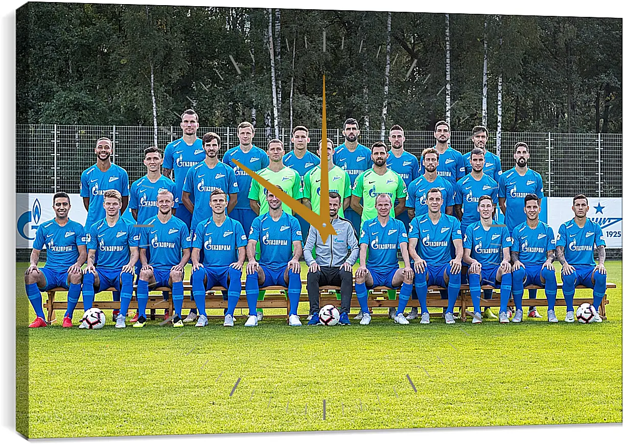 Часы картина - ФК Зенит Санкт-Петербург. FC Zenit St. Petersburg