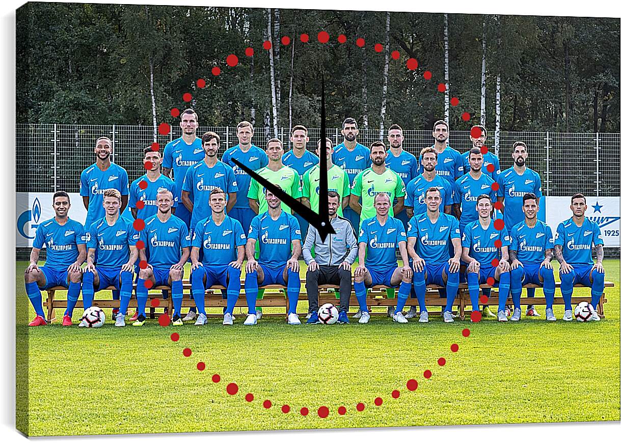 Часы картина - ФК Зенит Санкт-Петербург. FC Zenit St. Petersburg