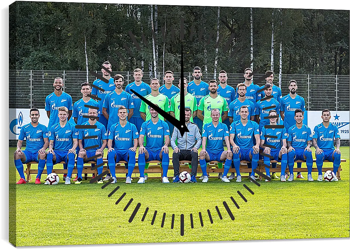 Часы картина - ФК Зенит Санкт-Петербург. FC Zenit St. Petersburg