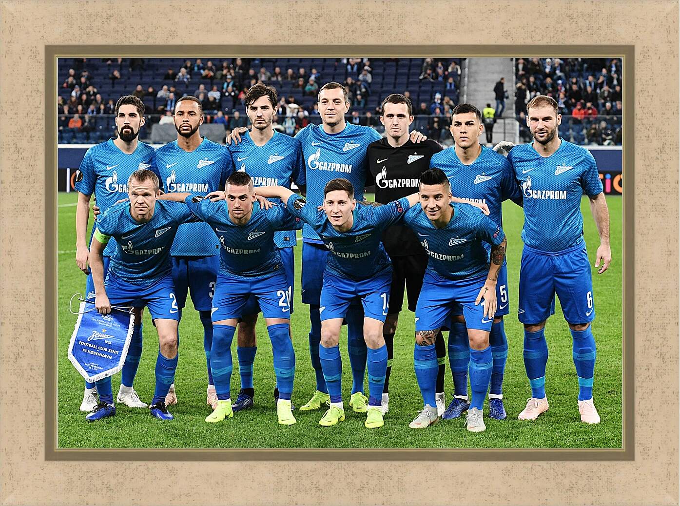 Картина в раме - Фото перед матчем ФК Зенит Санкт-Петербург