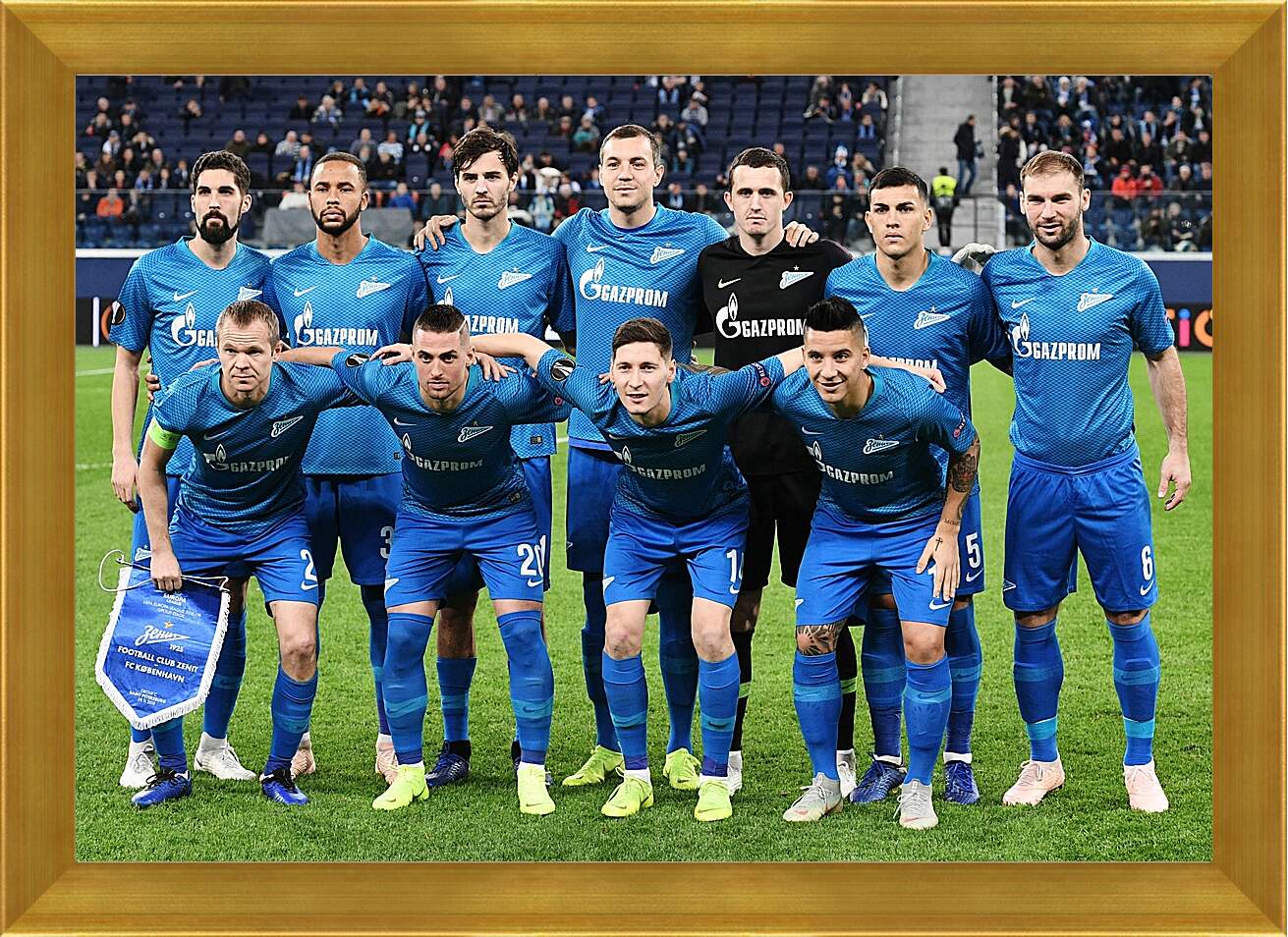 Картина в раме - Фото перед матчем ФК Зенит Санкт-Петербург