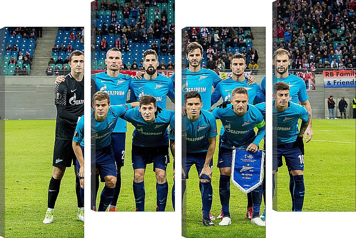 Модульная картина - Фото перед матчем ФК Зенит Санкт-Петербург