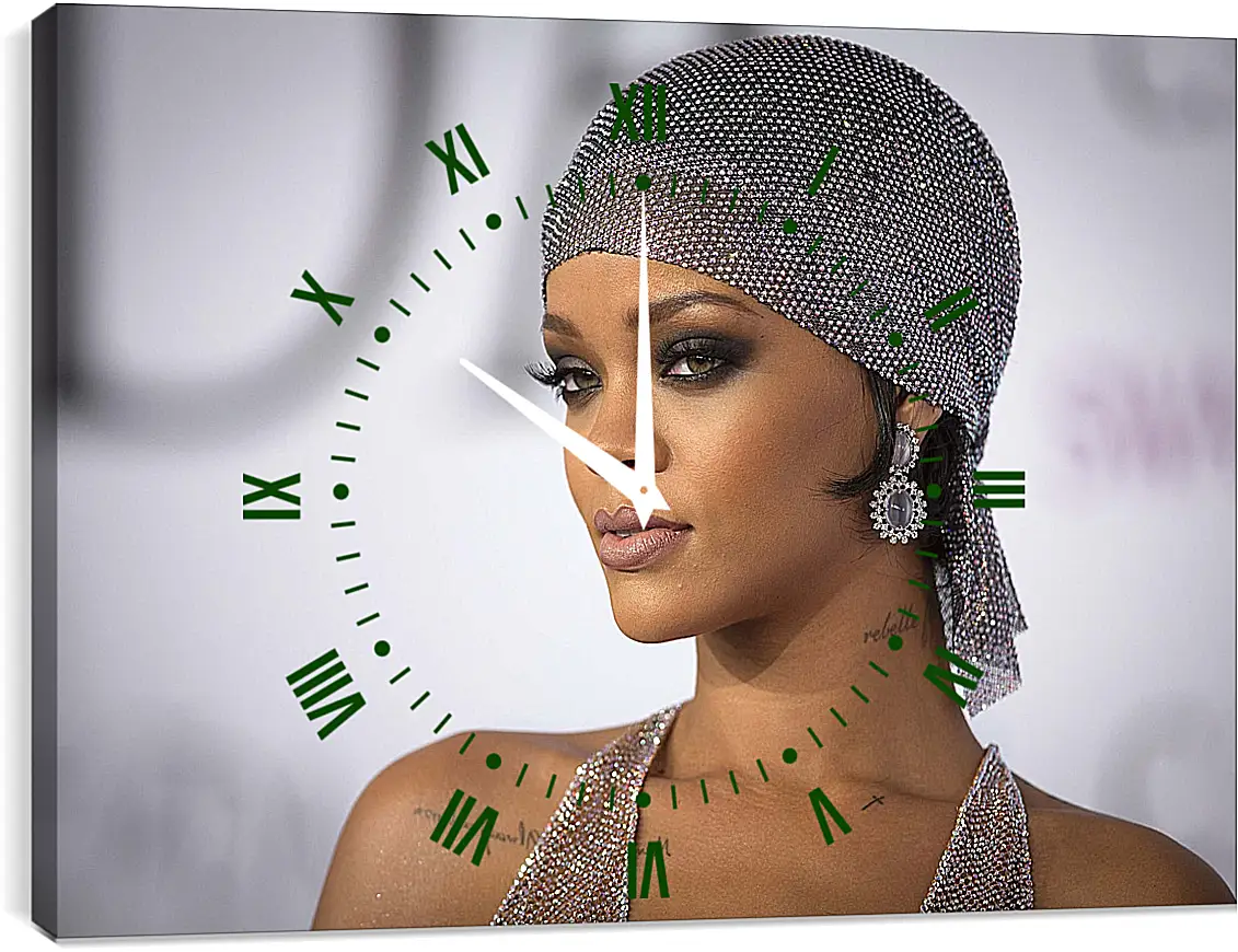 Часы картина - Рианна. Rihanna