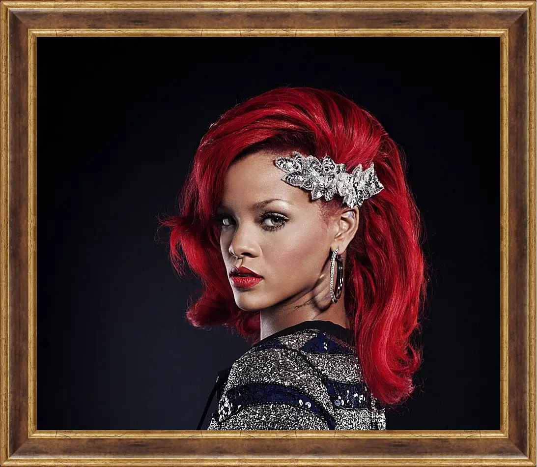 Картина в раме - Рианна. Rihanna