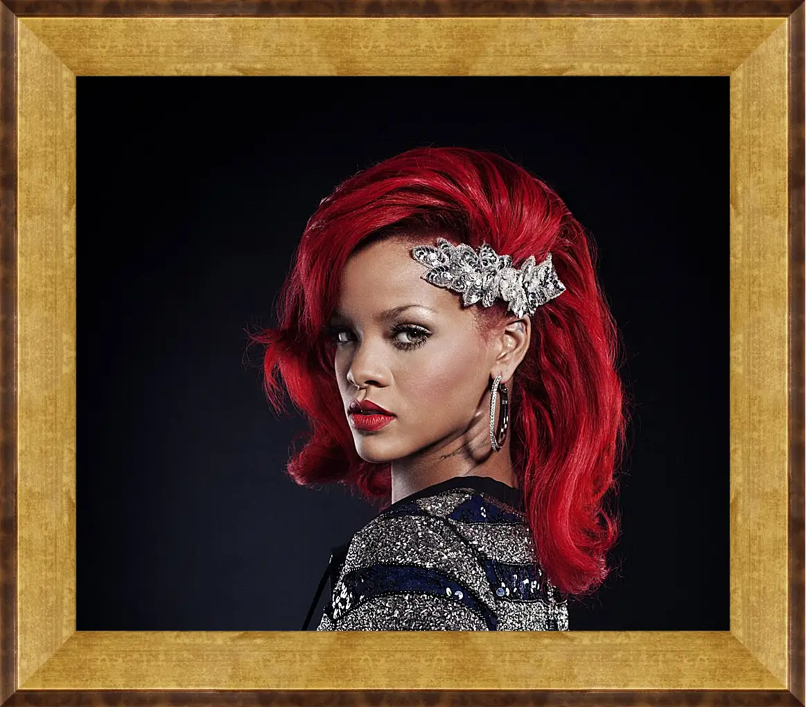 Картина в раме - Рианна. Rihanna