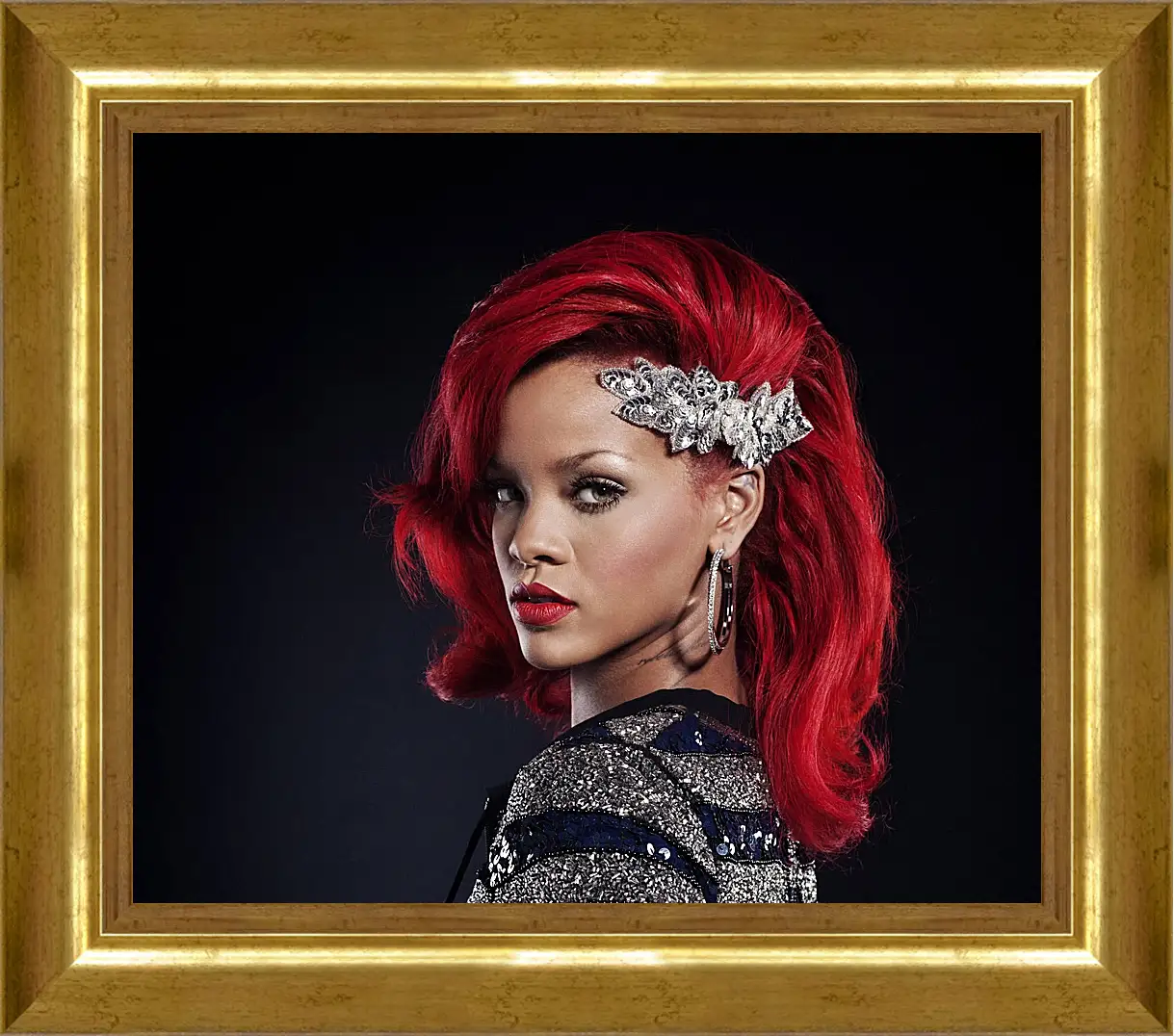 Картина в раме - Рианна. Rihanna