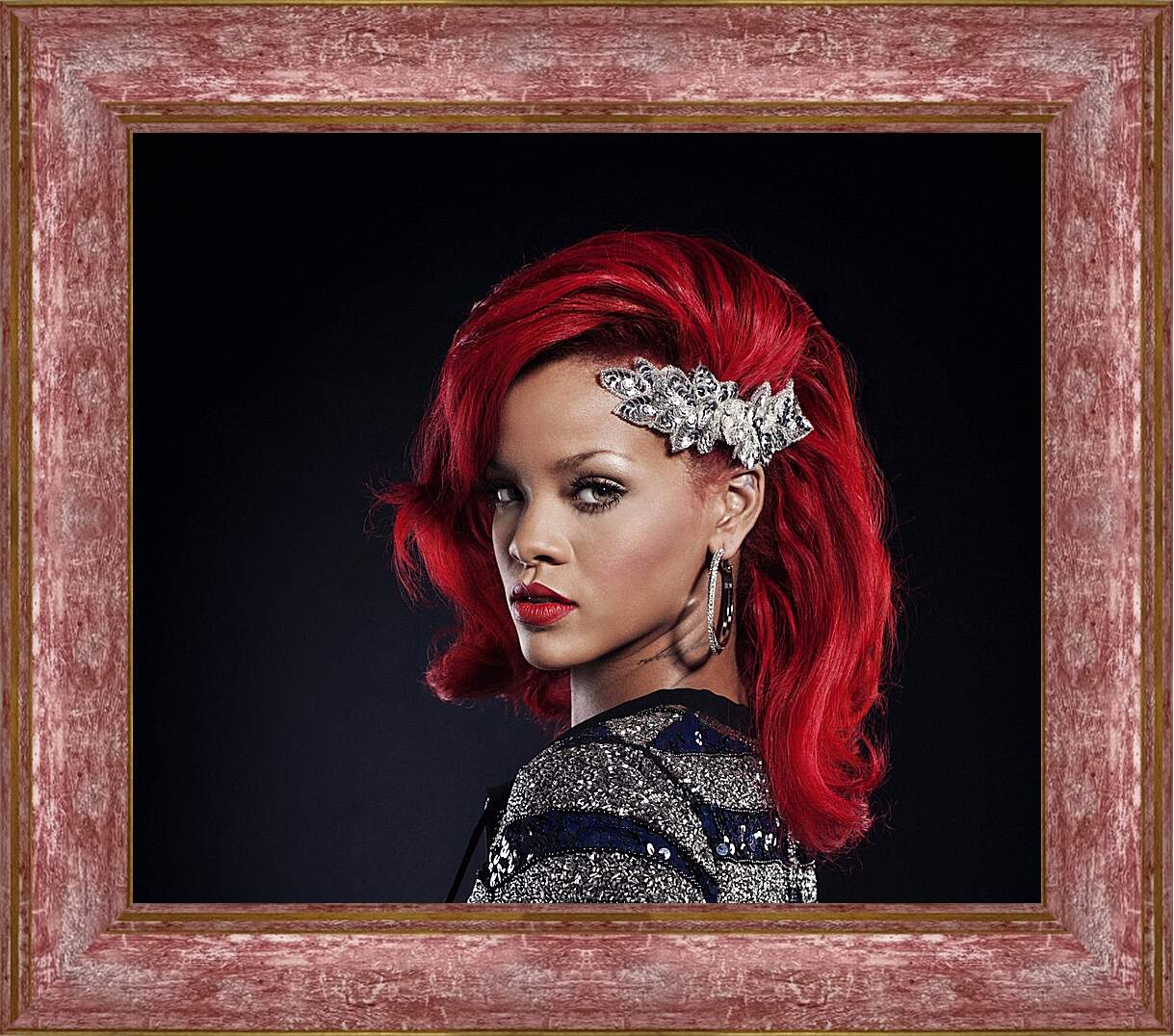 Картина в раме - Рианна. Rihanna