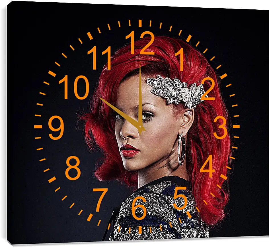 Часы картина - Рианна. Rihanna