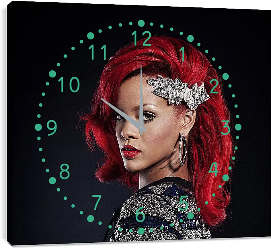 Часы картина - Рианна. Rihanna