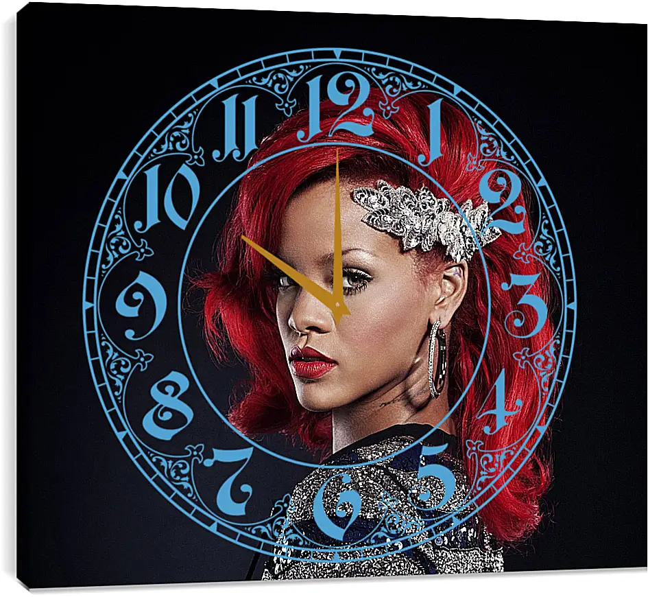 Часы картина - Рианна. Rihanna