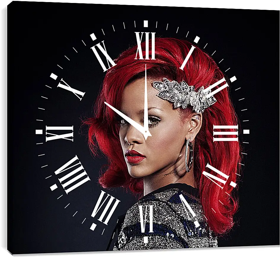 Часы картина - Рианна. Rihanna