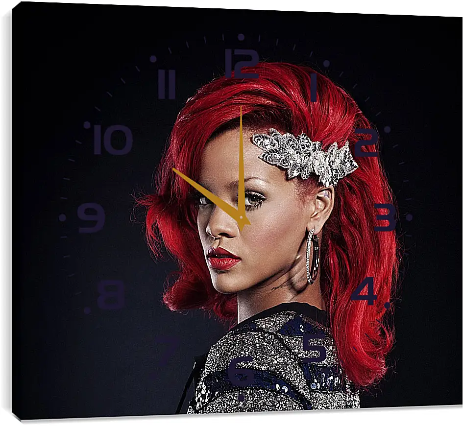 Часы картина - Рианна. Rihanna