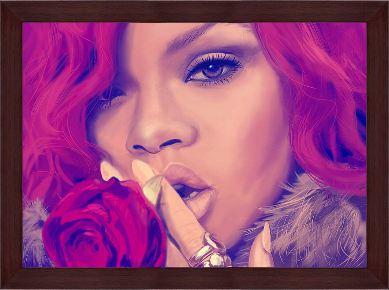 Картина в раме - Рианна. Rihanna