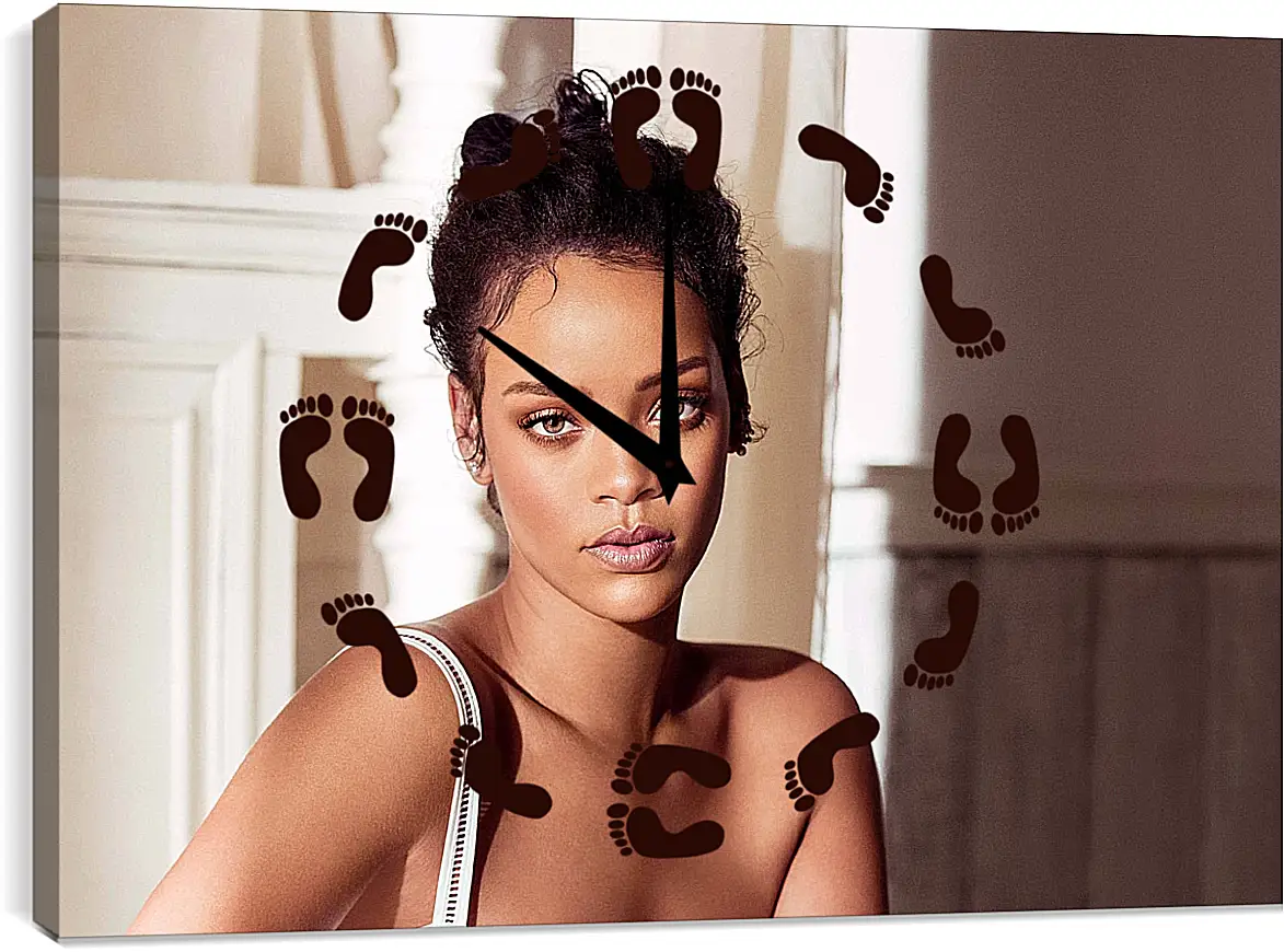 Часы картина - Рианна. Rihanna