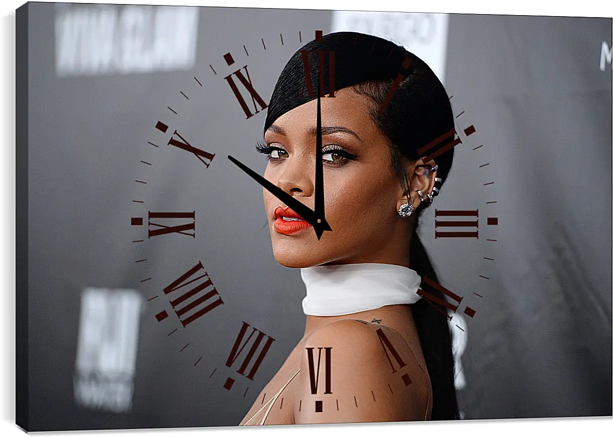 Часы картина - Рианна. Rihanna