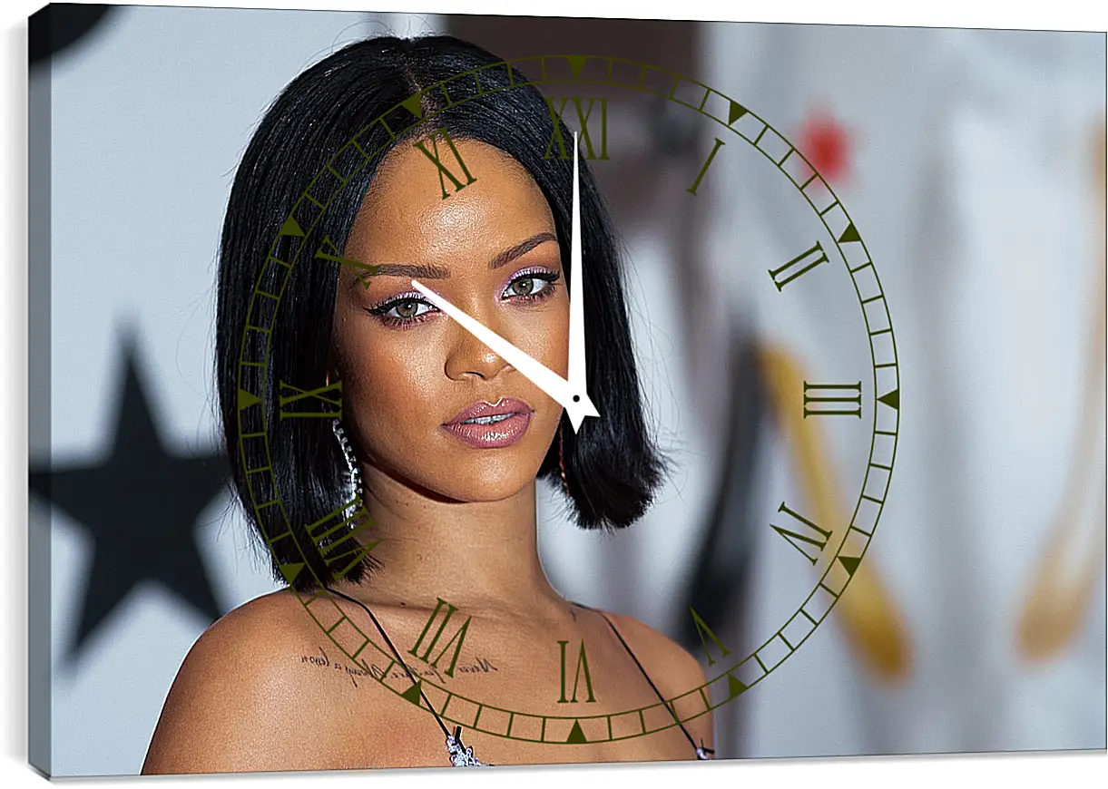 Часы картина - Рианна. Rihanna