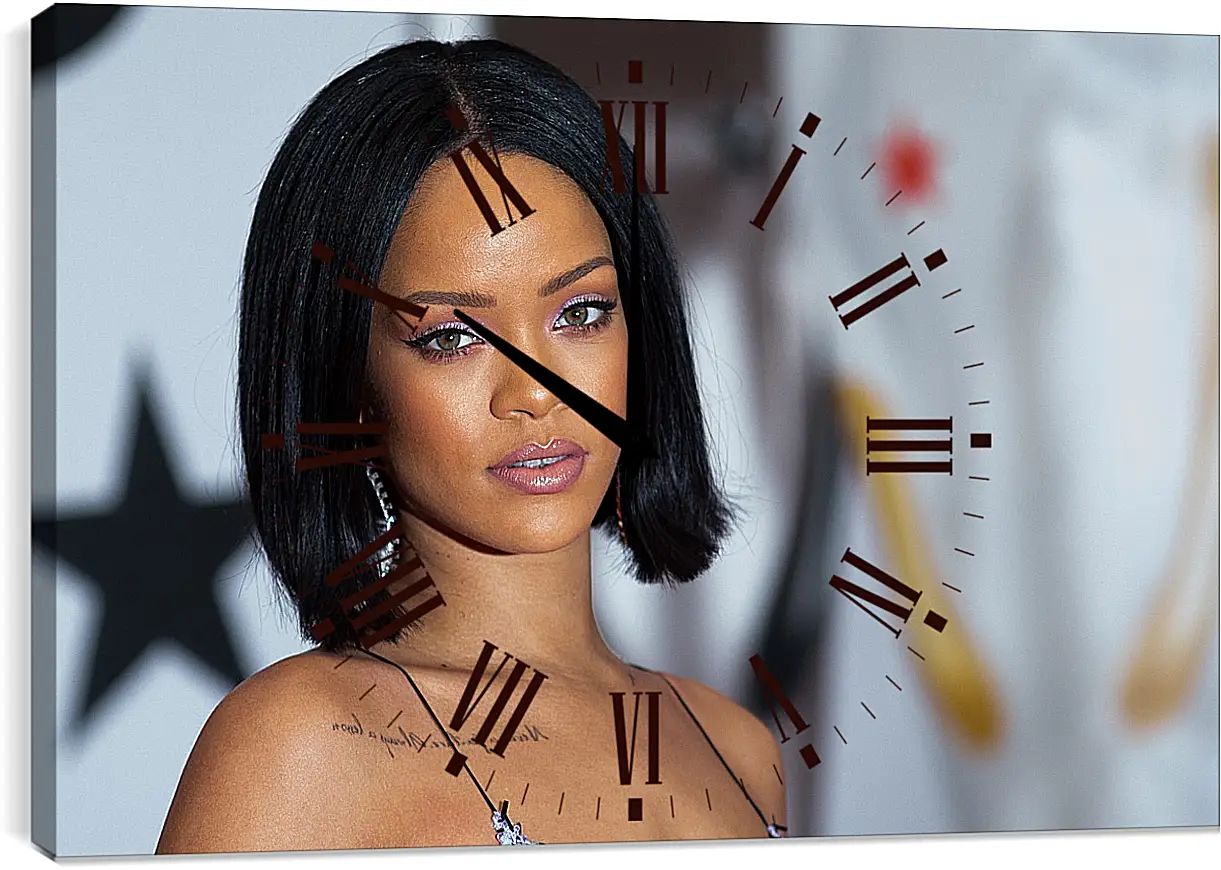 Часы картина - Рианна. Rihanna