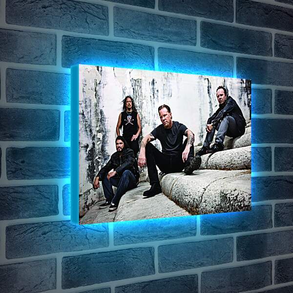 Лайтбокс световая панель - Металлика. Metallica