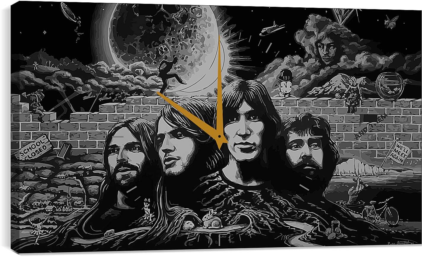 Часы картина - Пинк Флойд. Pink Floyd