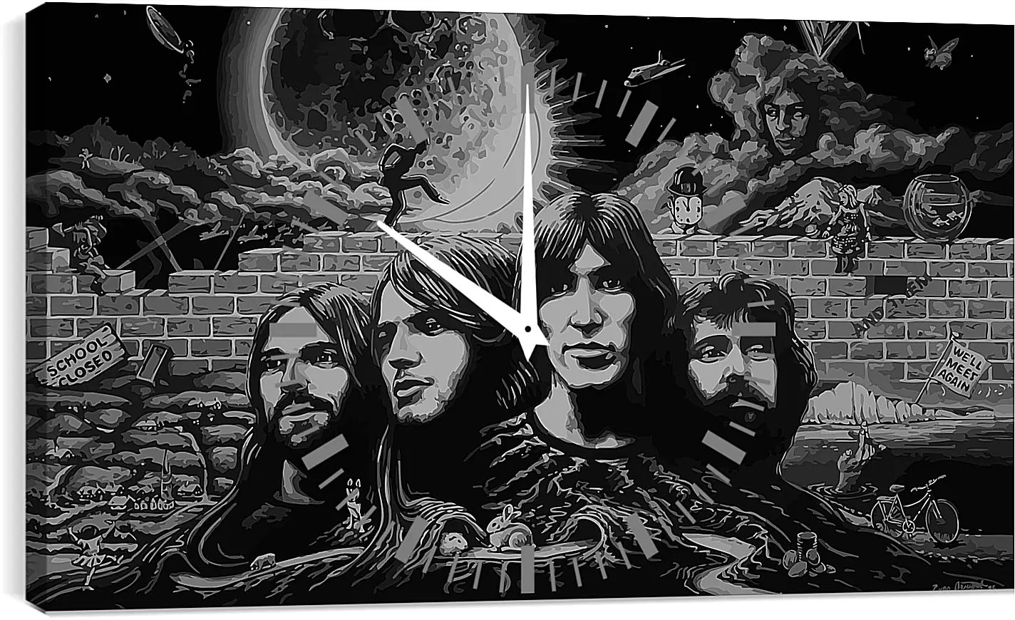 Часы картина - Пинк Флойд. Pink Floyd