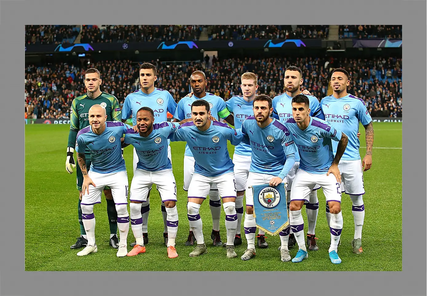 Картина в раме - Фото перед матчем. Манчестер Сити. Manchester City