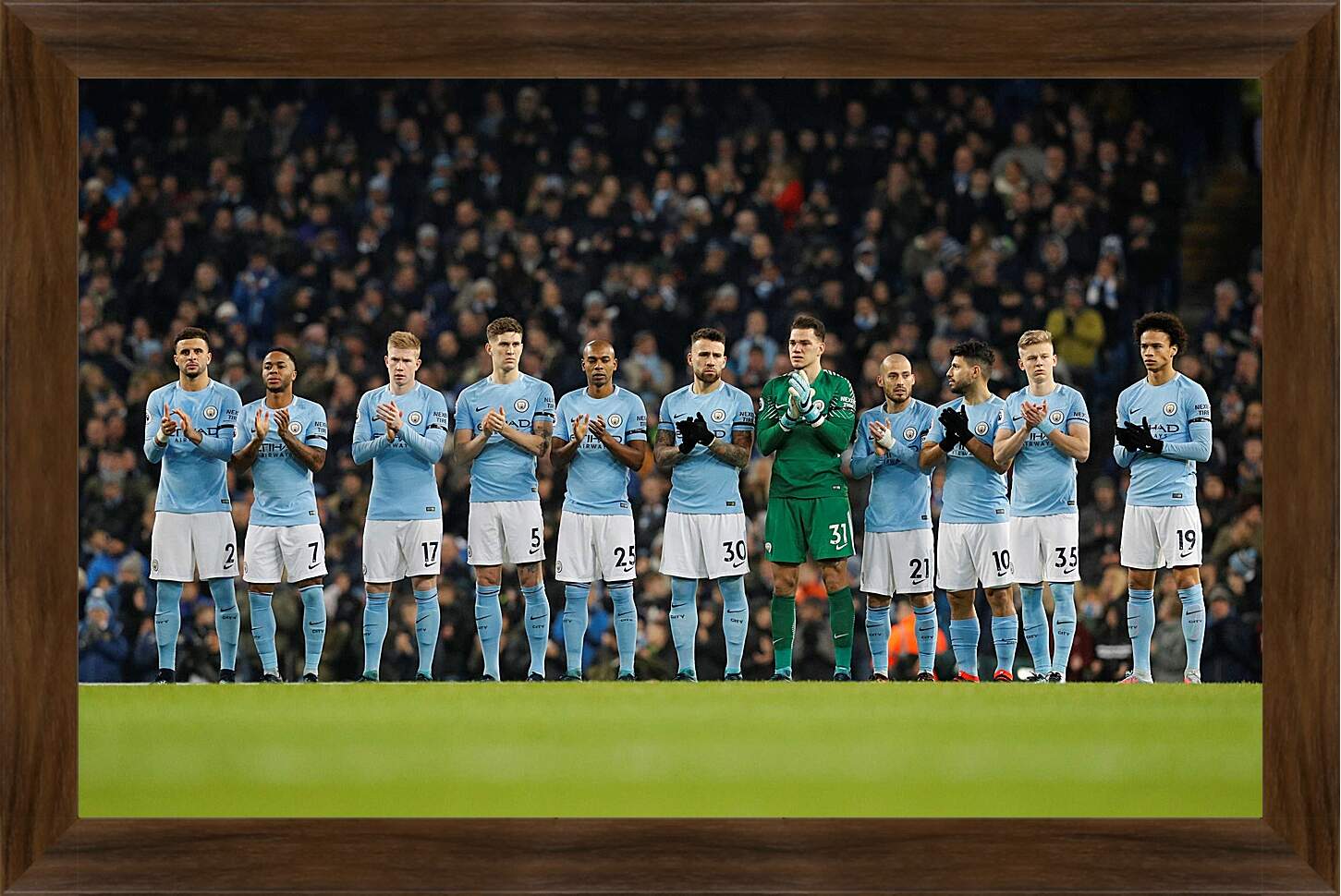 Картина в раме - ФК Манчестер Сити. FC Manchester City