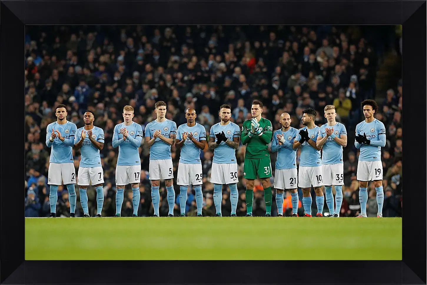 Картина в раме - ФК Манчестер Сити. FC Manchester City