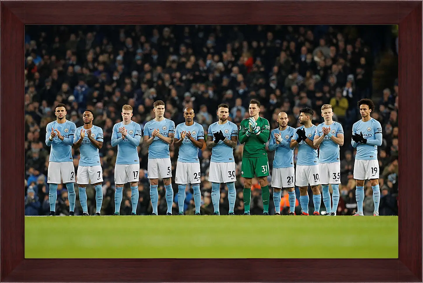 Картина в раме - ФК Манчестер Сити. FC Manchester City