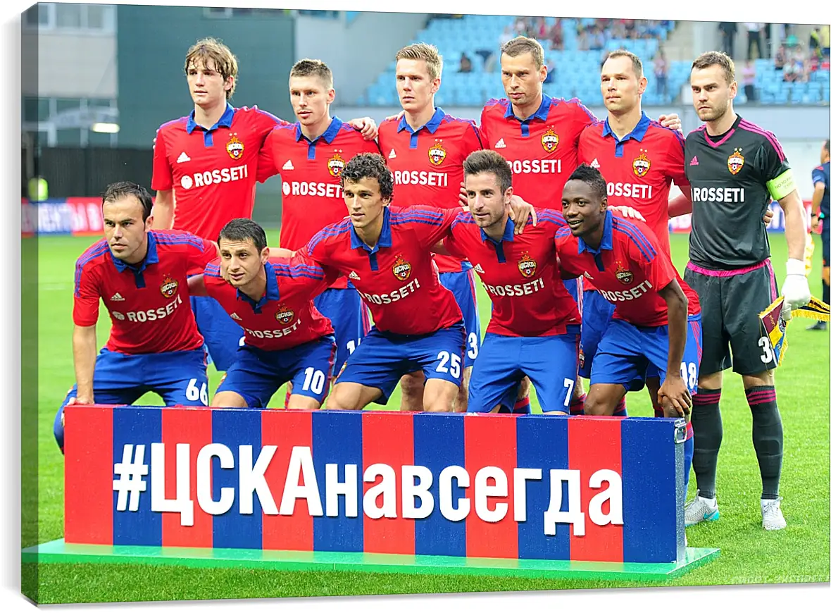 Постер и плакат - Фото перед матчем. ФК ЦСКА Москва. FC CSKA Moscow