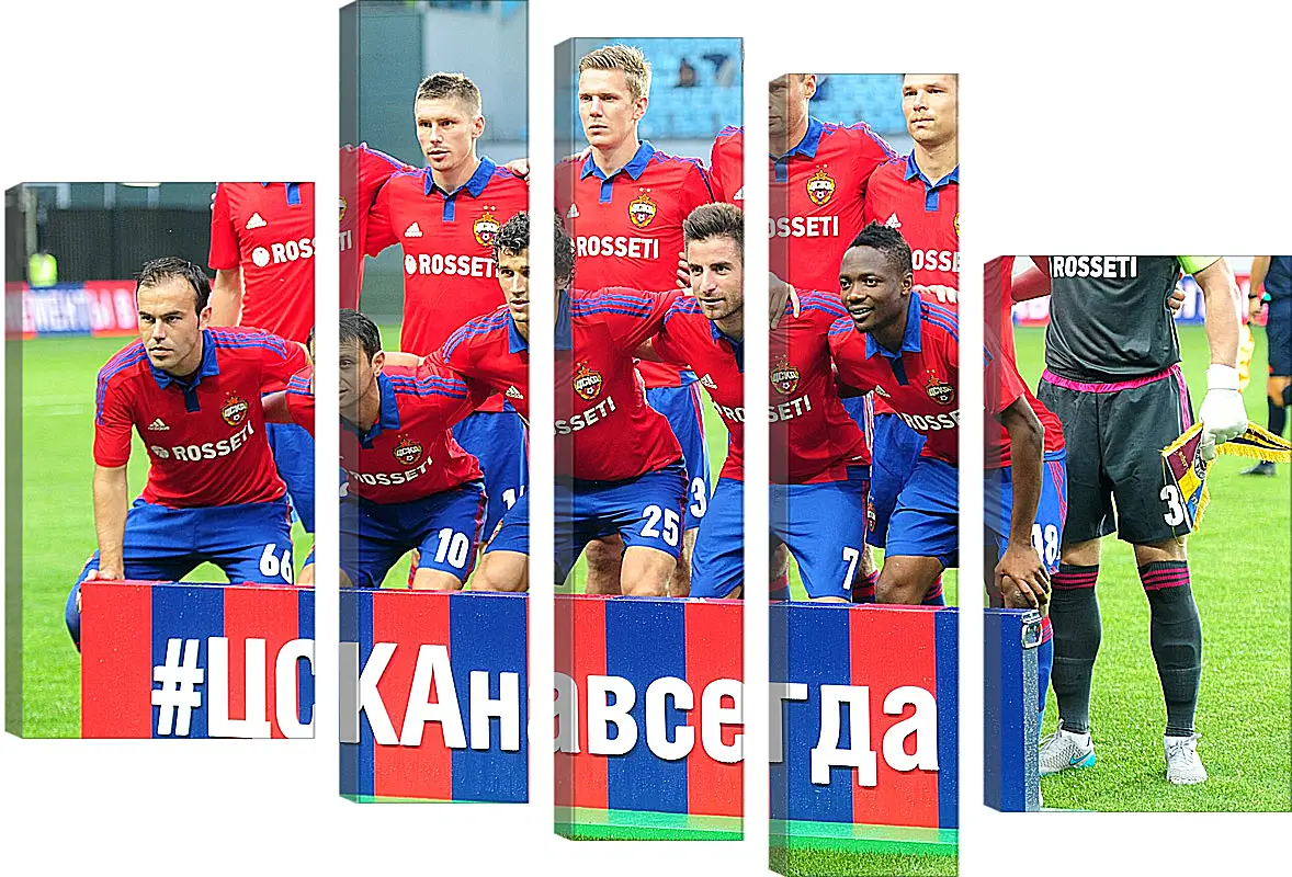 Модульная картина - Фото перед матчем. ФК ЦСКА Москва. FC CSKA Moscow