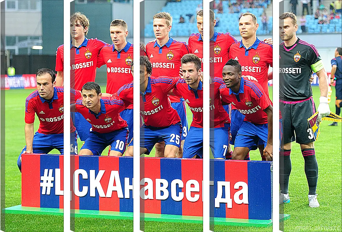 Модульная картина - Фото перед матчем. ФК ЦСКА Москва. FC CSKA Moscow