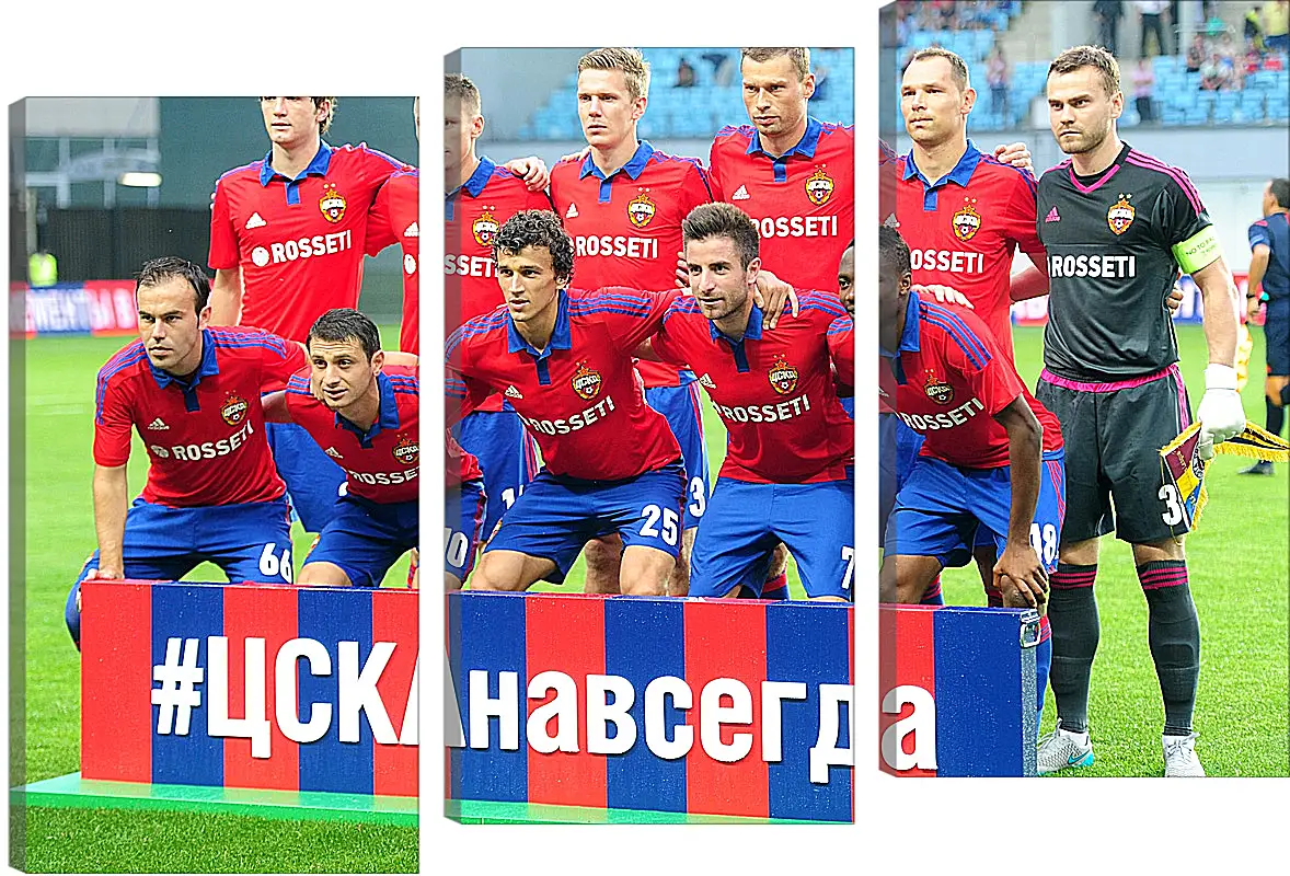 Модульная картина - Фото перед матчем. ФК ЦСКА Москва. FC CSKA Moscow