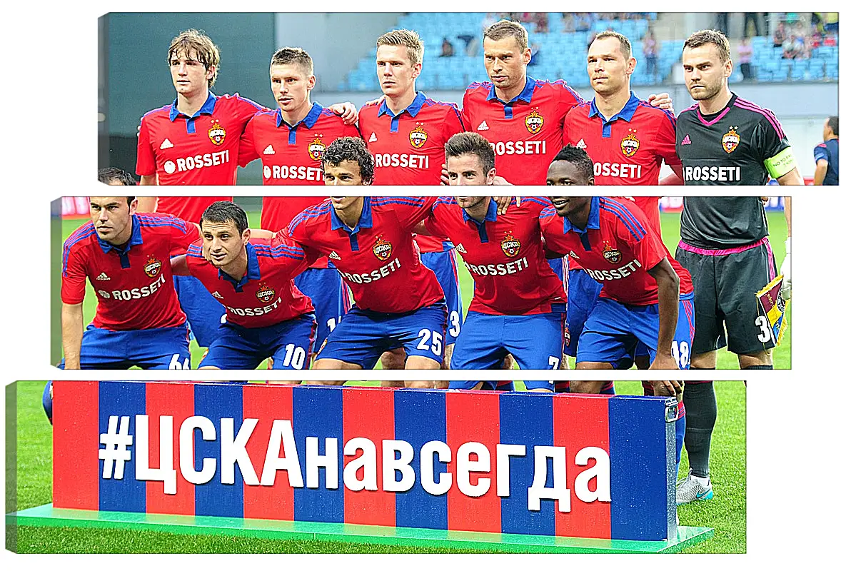 Модульная картина - Фото перед матчем. ФК ЦСКА Москва. FC CSKA Moscow