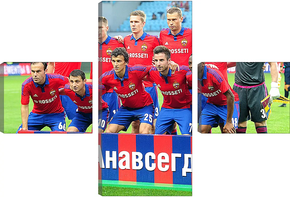 Модульная картина - Фото перед матчем. ФК ЦСКА Москва. FC CSKA Moscow