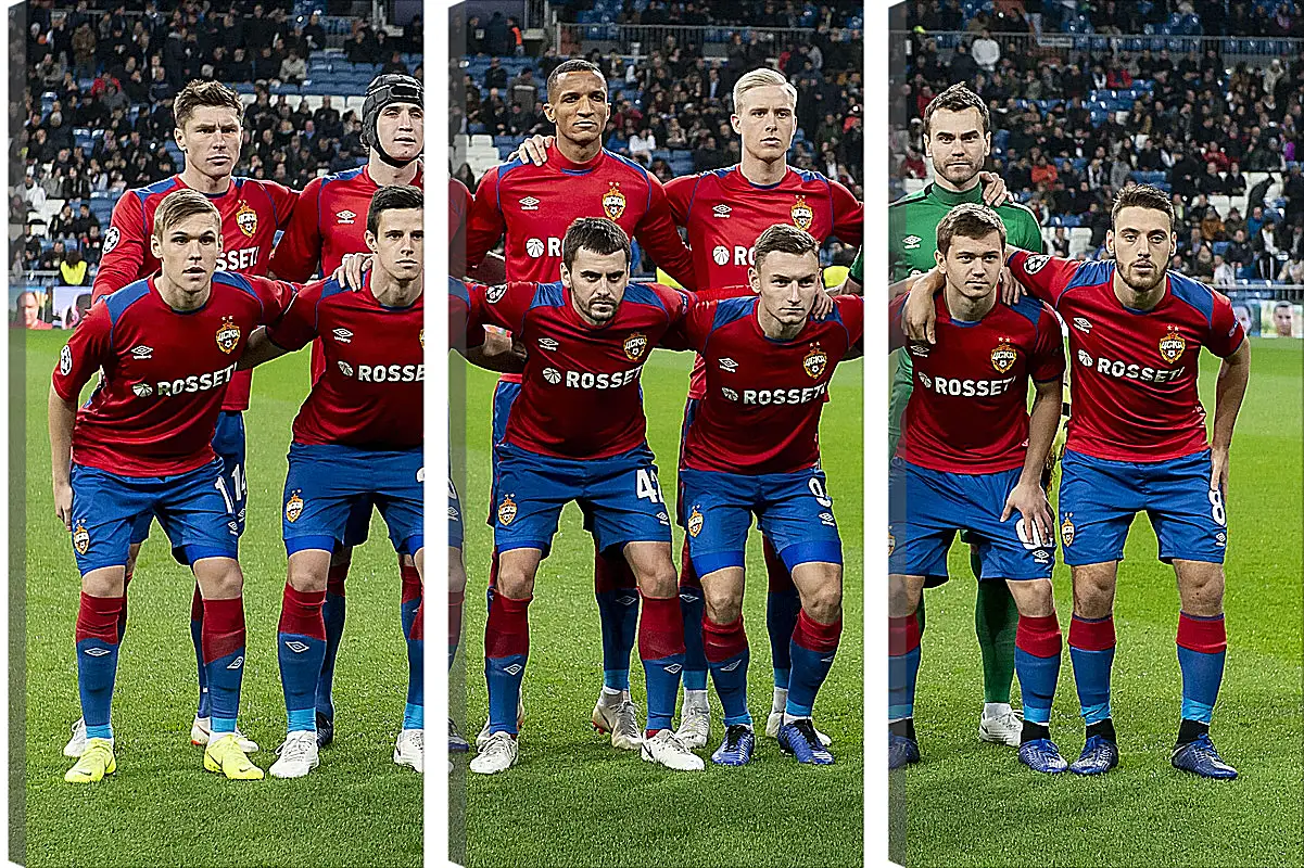 Модульная картина - Фото перед матчем. ФК ЦСКА Москва. FC CSKA Moscow