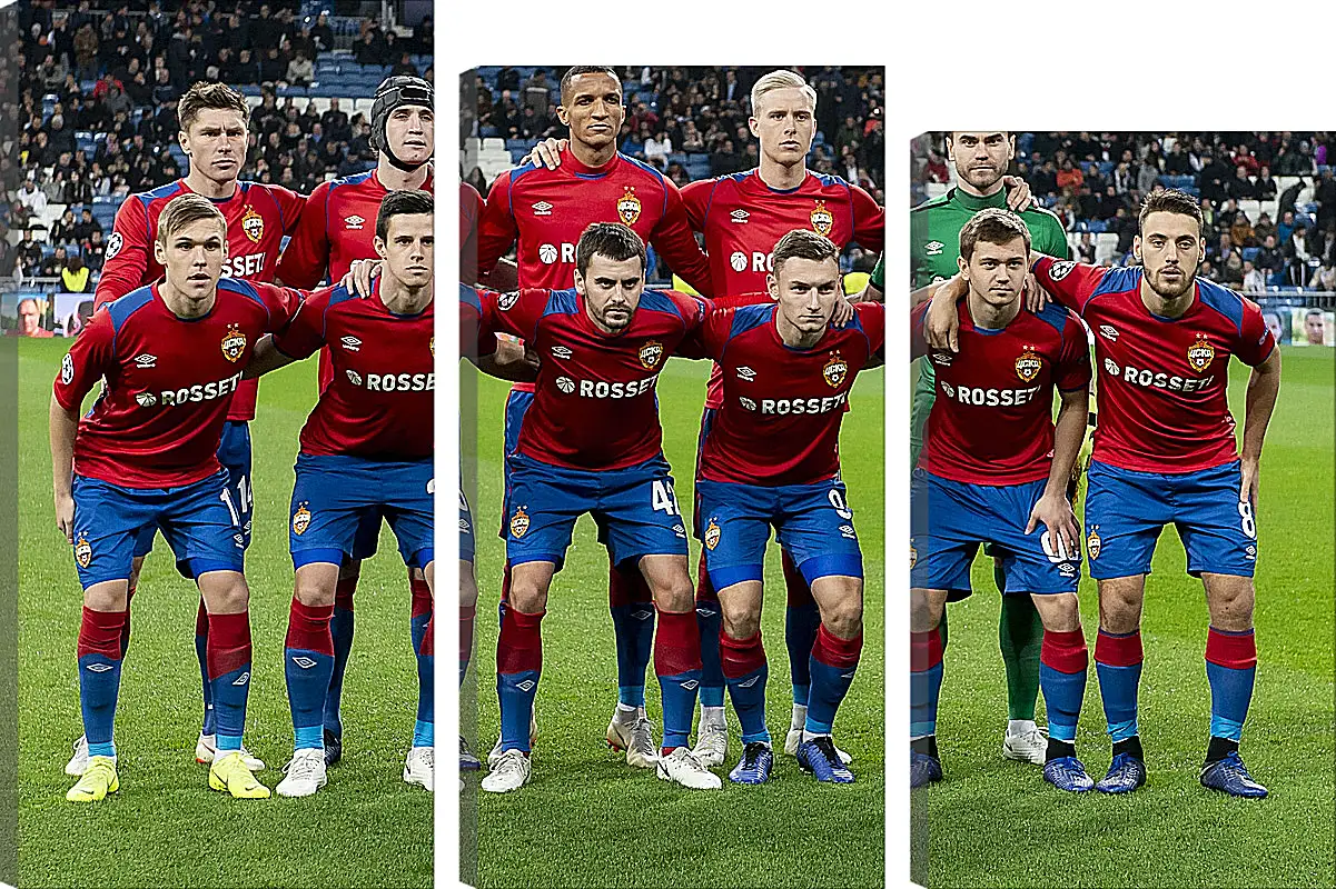 Модульная картина - Фото перед матчем. ФК ЦСКА Москва. FC CSKA Moscow