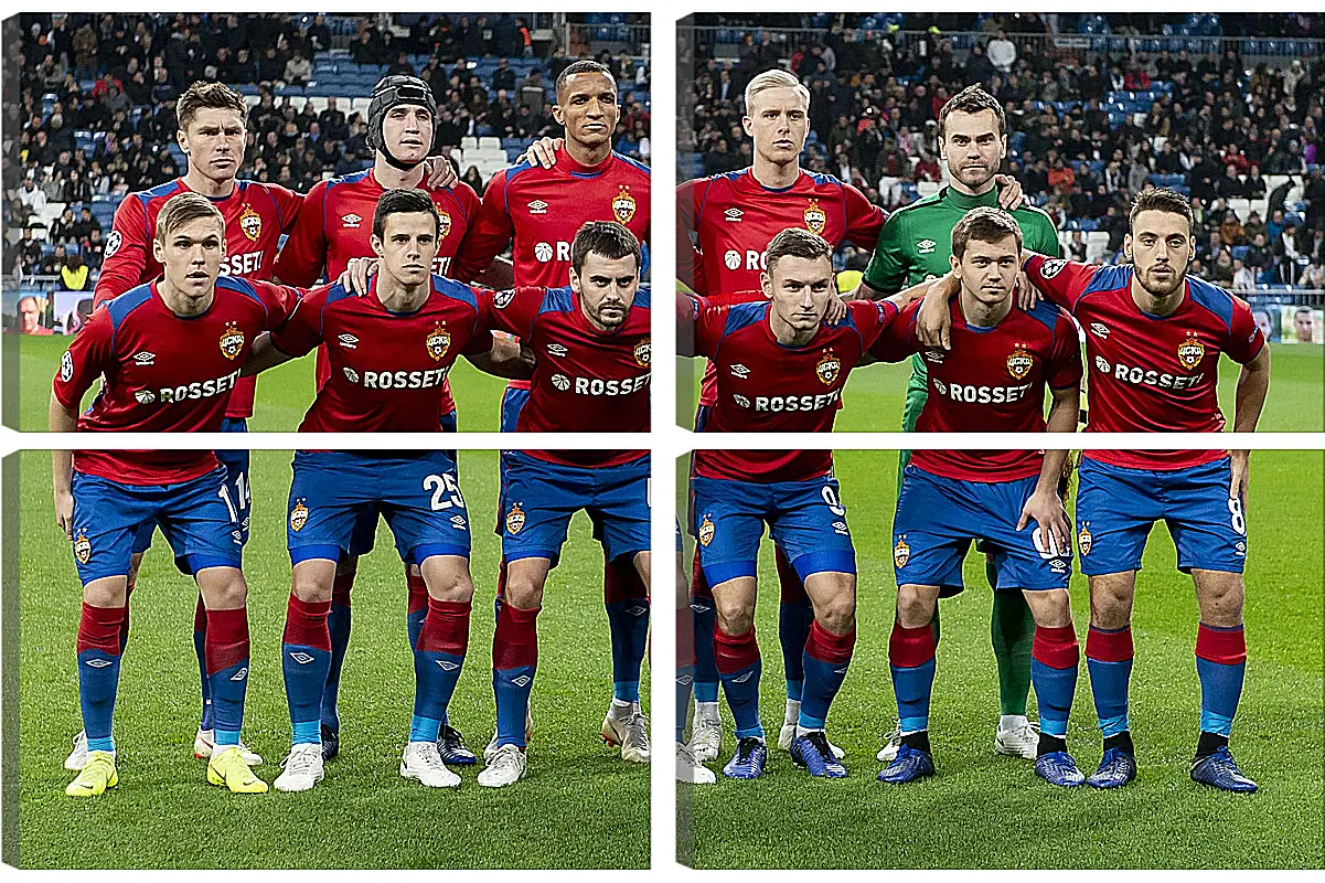 Модульная картина - Фото перед матчем. ФК ЦСКА Москва. FC CSKA Moscow