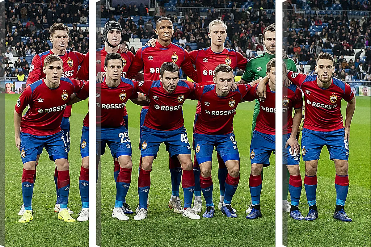 Модульная картина - Фото перед матчем. ФК ЦСКА Москва. FC CSKA Moscow