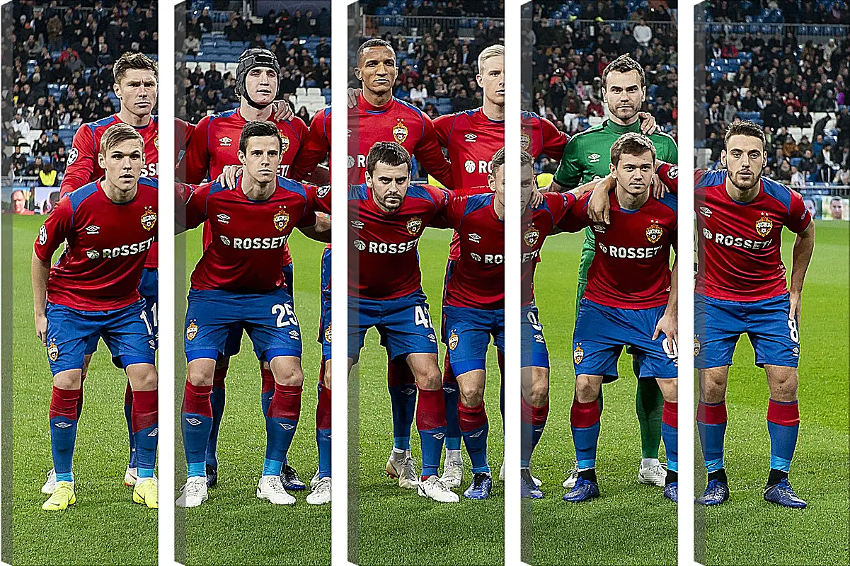 Модульная картина - Фото перед матчем. ФК ЦСКА Москва. FC CSKA Moscow