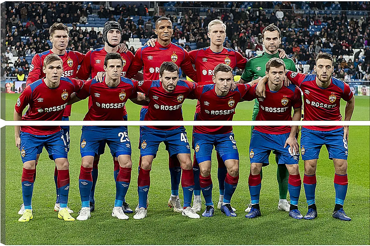 Модульная картина - Фото перед матчем. ФК ЦСКА Москва. FC CSKA Moscow