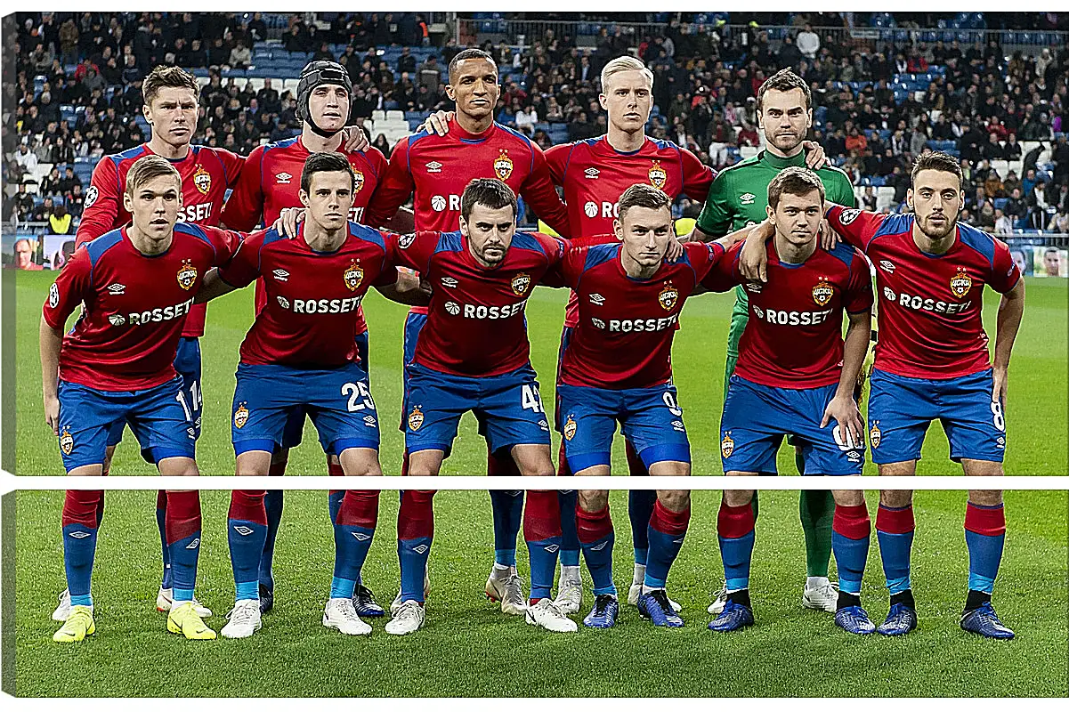 Модульная картина - Фото перед матчем. ФК ЦСКА Москва. FC CSKA Moscow