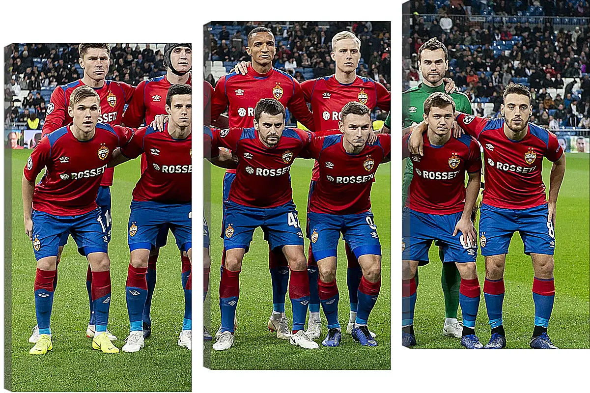 Модульная картина - Фото перед матчем. ФК ЦСКА Москва. FC CSKA Moscow