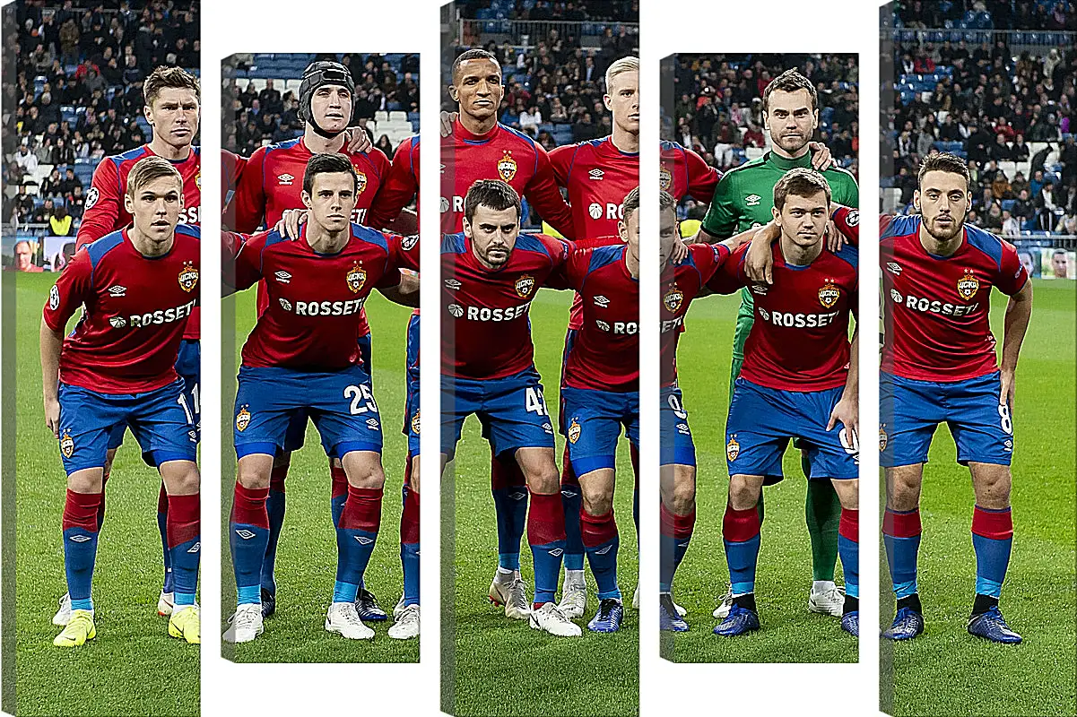 Модульная картина - Фото перед матчем. ФК ЦСКА Москва. FC CSKA Moscow