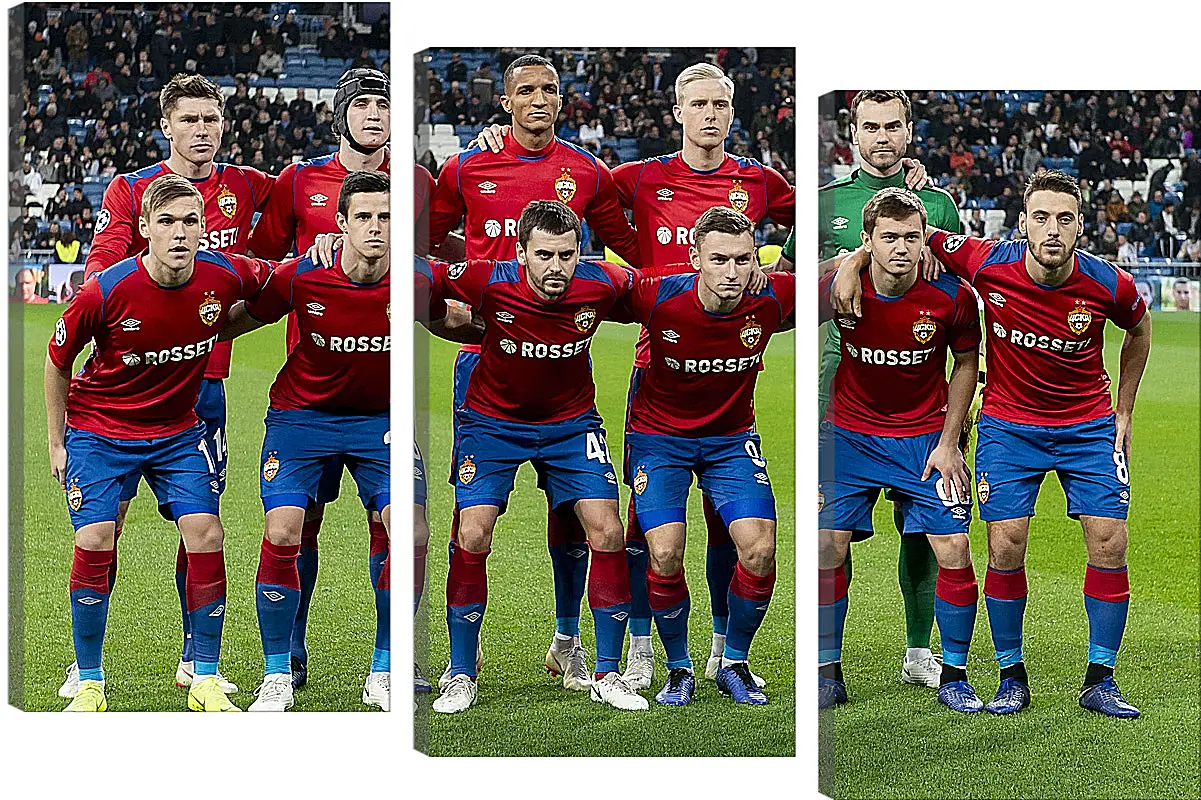 Модульная картина - Фото перед матчем. ФК ЦСКА Москва. FC CSKA Moscow