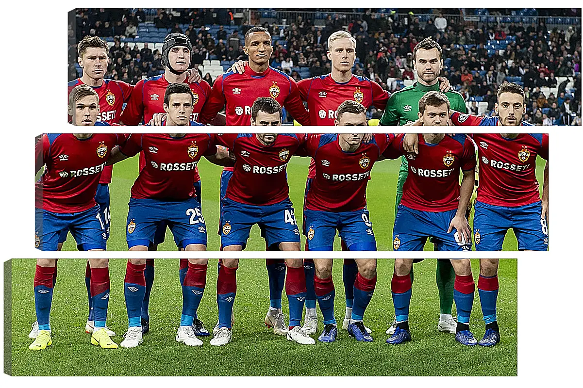 Модульная картина - Фото перед матчем. ФК ЦСКА Москва. FC CSKA Moscow