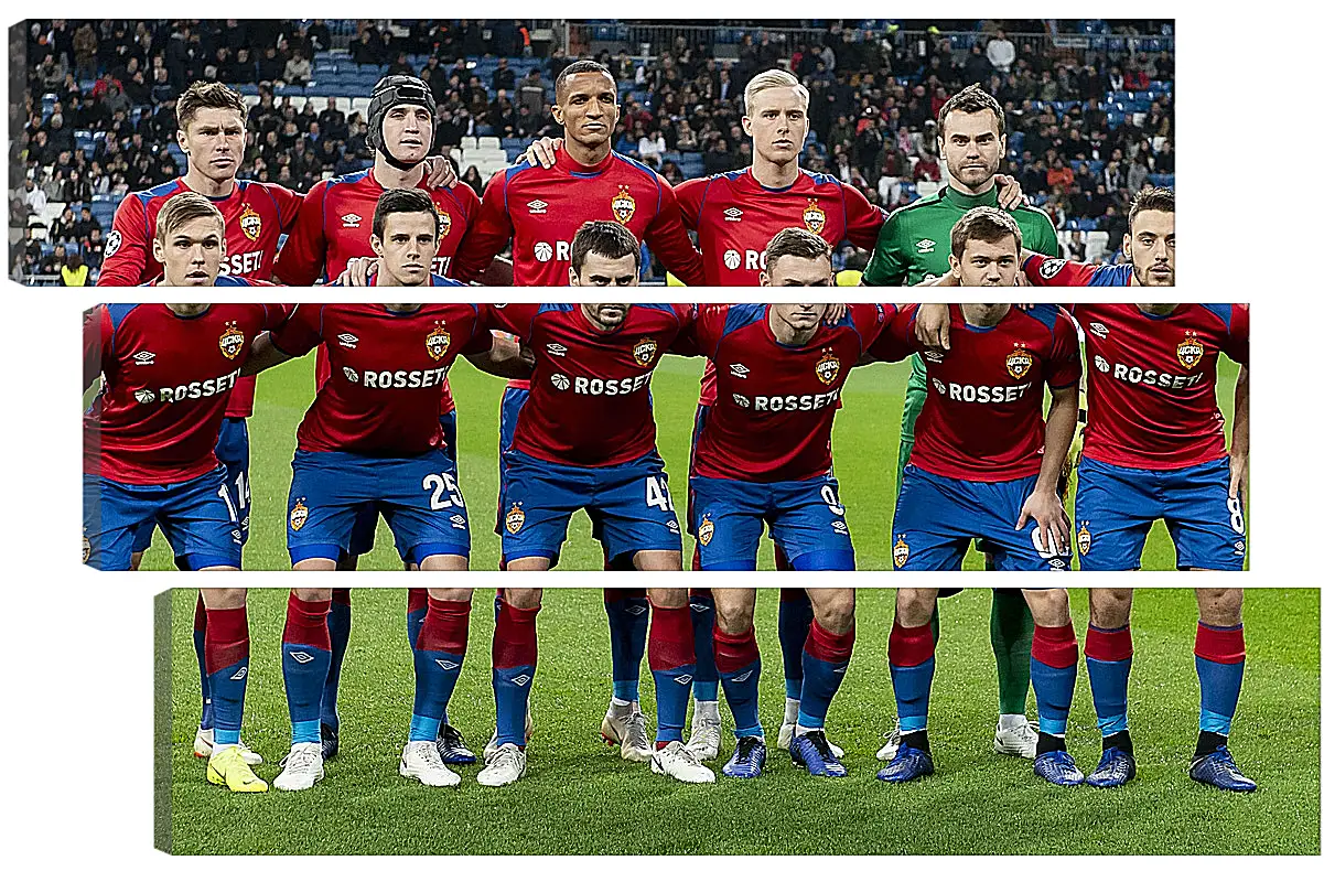 Модульная картина - Фото перед матчем. ФК ЦСКА Москва. FC CSKA Moscow