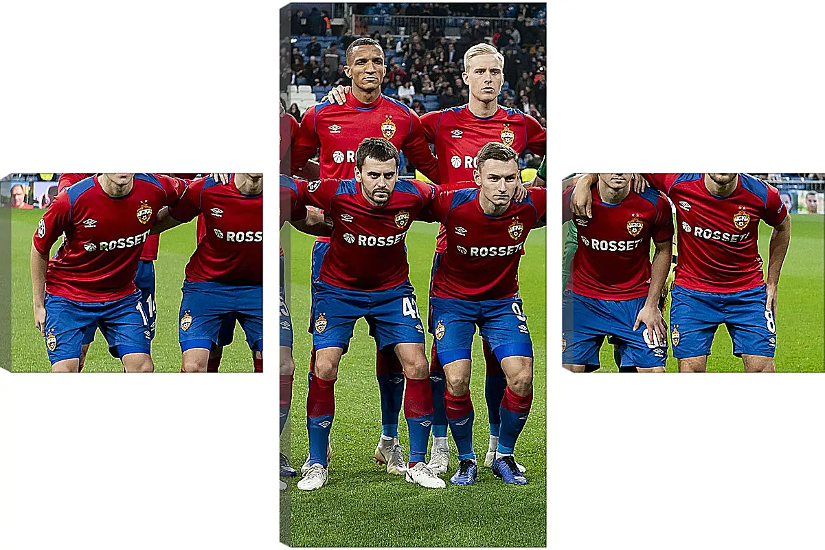 Модульная картина - Фото перед матчем. ФК ЦСКА Москва. FC CSKA Moscow