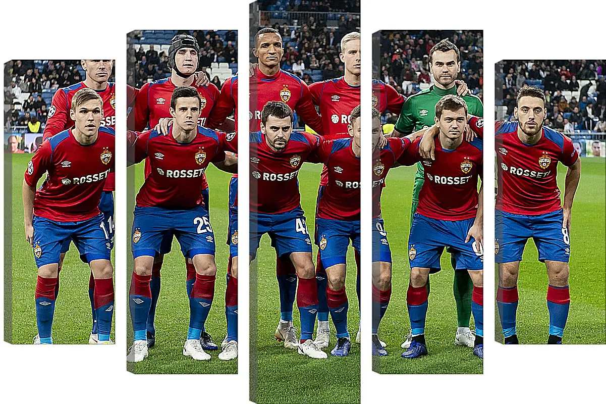 Модульная картина - Фото перед матчем. ФК ЦСКА Москва. FC CSKA Moscow