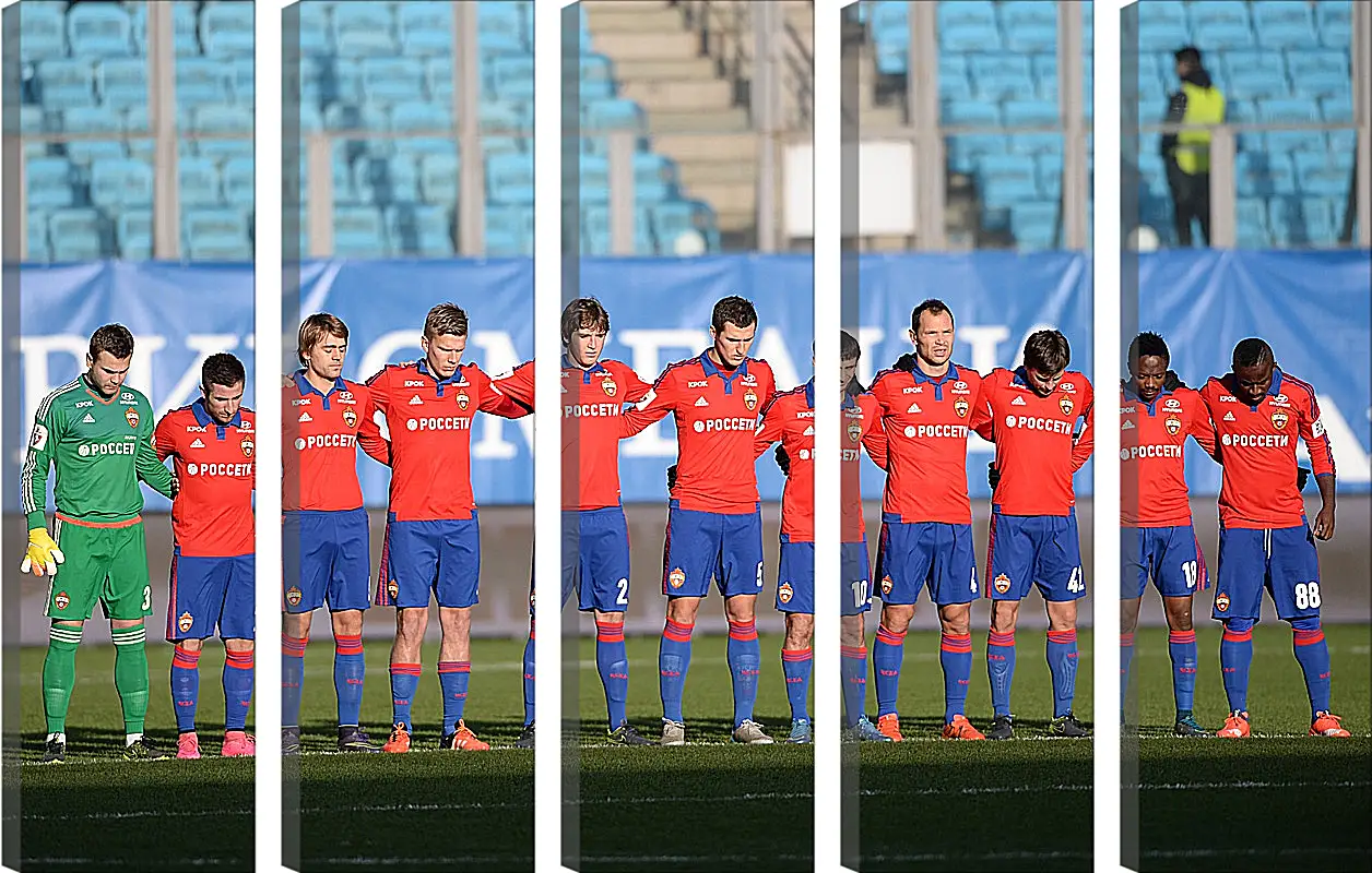 Модульная картина - ФК ЦСКА Москва. FC CSKA Moscow