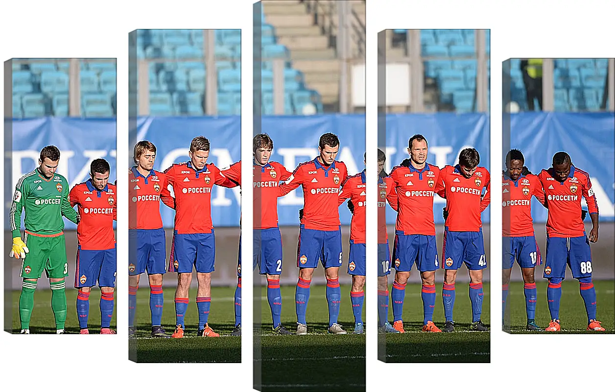 Модульная картина - ФК ЦСКА Москва. FC CSKA Moscow